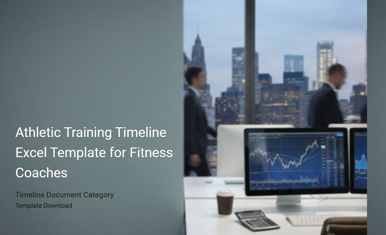 Comprehensive Athletic Training Timeline Excel Template for Fitness Coaches