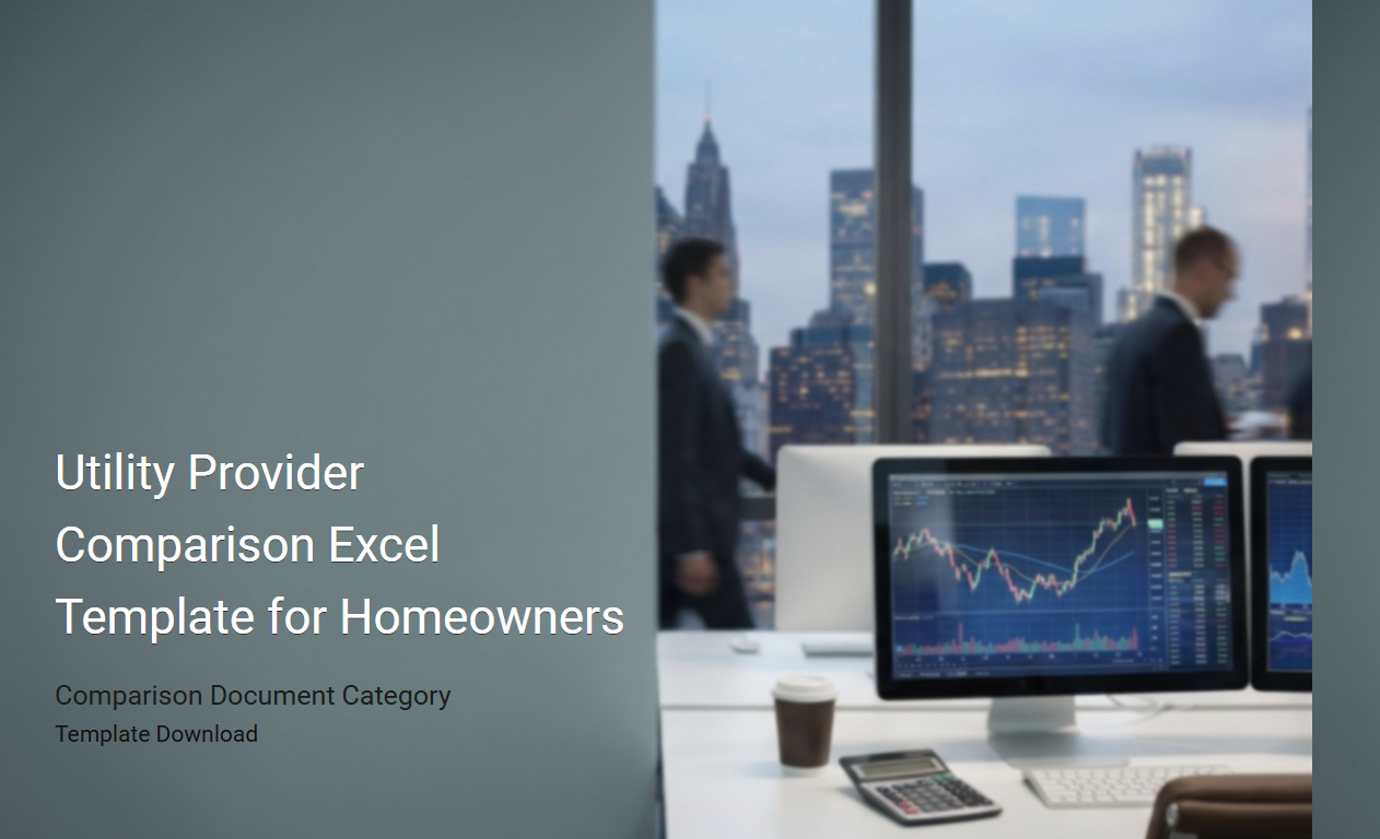Comprehensive Utility Provider Comparison Excel Template for Homeowners