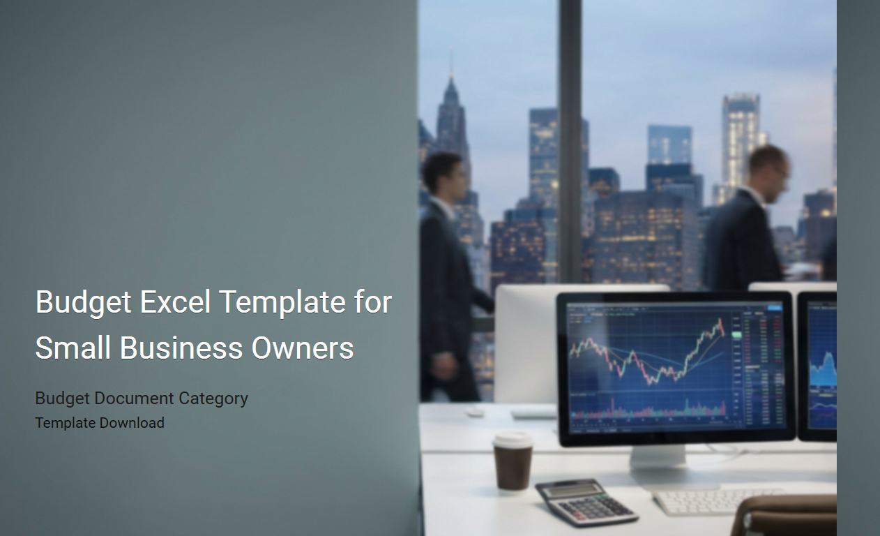 Comprehensive Budget Excel Template Tailored for Small Business Owners
