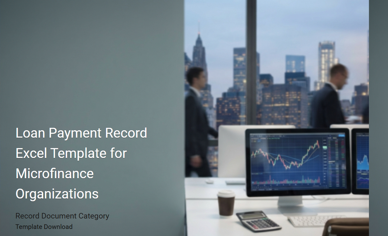 Comprehensive Loan Payment Record Excel Template for Microfinance Institutions