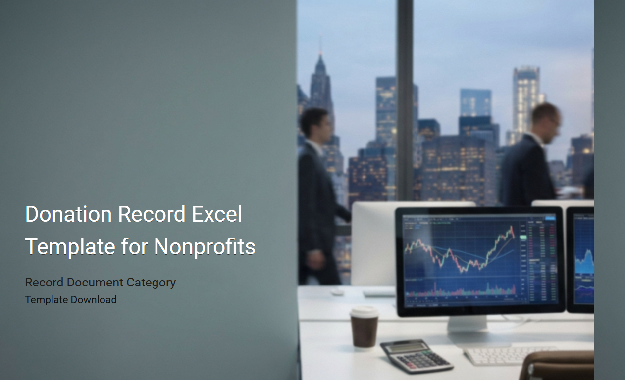 Donation Tracking Excel Template for Nonprofit Organizations