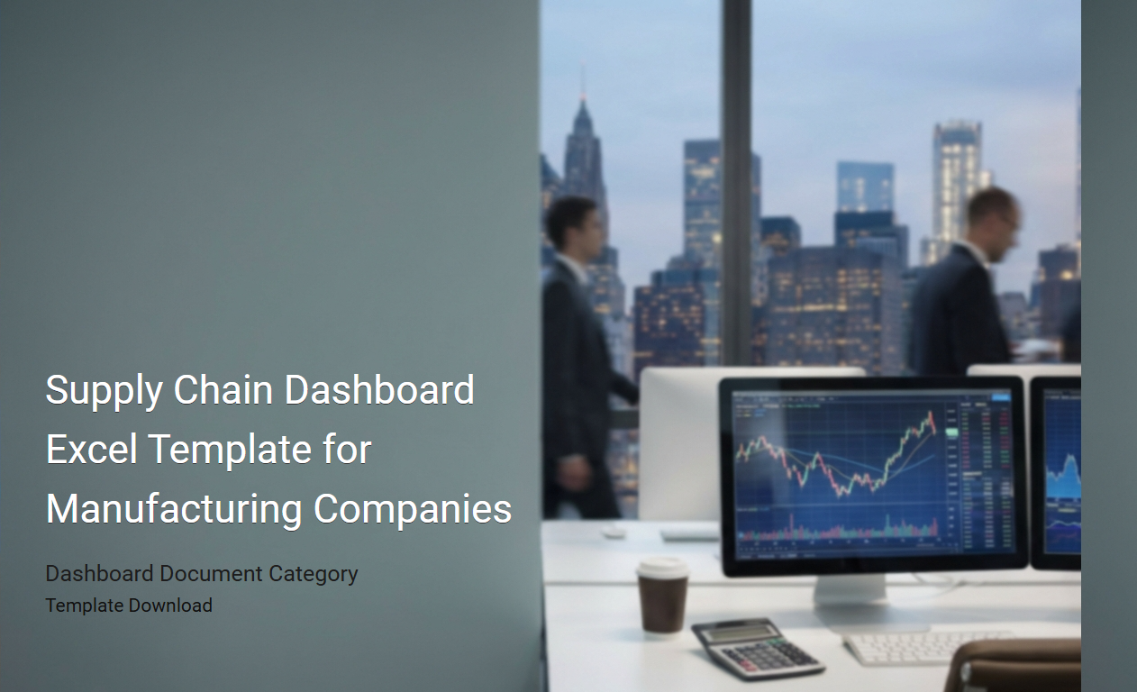 Optimized Supply Chain Dashboard Excel Template for Manufacturing Industry